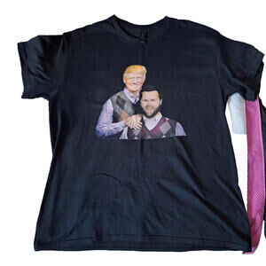 Trump JD Vance Brothers Size L Tshirt Cotton Gildan Tee Donald 47 Funny Top